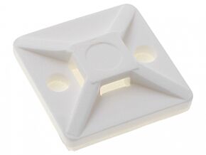 Samoprzylepny uchwyt 19x19mm do opaski max.4,1mm naturalny Samoprzylepny uchwyt 19x19mm do opaski max.4,1mm naturalny