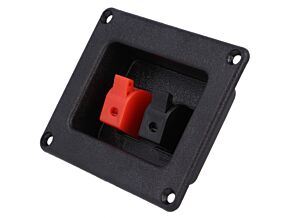 Zacisk głośnikowy mono na panel Raster otworów: 69,5x55,5mm