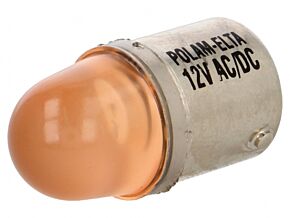 Lampka LED pomarańczowy BA15S 12VDC 12VAC Lampka LED pomarańczowy BA15S 12VDC 12VAC