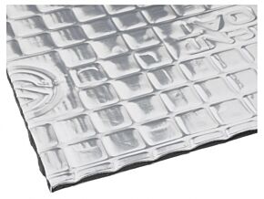 Mata tłumiąca folia aluminiowa guma butylowa 750x540x2mm Mata tłumiąca folia aluminiowa guma butylowa 750x540x2mm