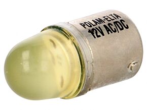 Lampka LED żółty BA15S 12VDC 12VAC Lampka LED żółty BA15S 12VDC 12VAC