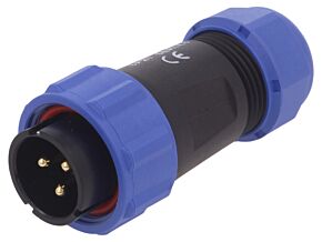 Złącze okrągłe WEIPU wtyk SP21 męski 3PIN IP68 500V na przewód Złącze okrągłe WEIPU wtyk SP21 męski 3PIN IP68 500V na przewód
