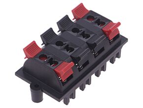 Zacisk głośnikowy na panel, przykręcany 58mm THT zaciski: 8