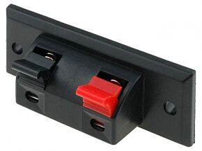 Zacisk głośnikowy mono,inverse na panel Raster otworów: 45mm