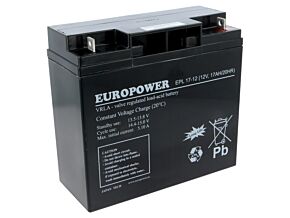 Akumulator kwasowo-ołowiowy EUROPOWER 12V 17Ah AGM 181x166x76mm