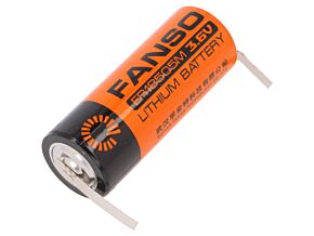 Bateria litowa 3,6V 18505 FANSO blaszki lutownicze fi18,5x50,5mm Bateria litowa 3,6V 18505 FANSO blaszki lutownicze fi18,5x50,5mm