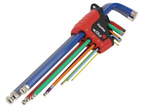 Zestaw kluczy imbusowych WIHA 41483 kulisty 9 szt. Zestaw kluczy imbusowych WIHA 41483 kulisty 9 szt.