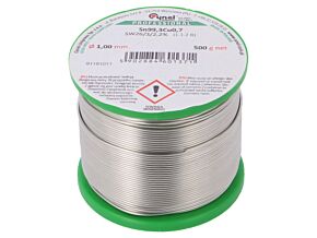 Drut lutowniczy Sn99,3Cu0,7 1mm 500g bezołowiowe 227°C 2,2%