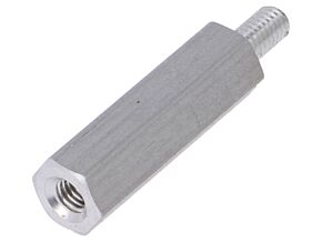 Tulejka dystansowa gwintowana 20mm Gwint wew: M3 Gwint zew: M3 aluminium Tulejka dystansowa gwintowana 20mm Gwint wew: M3 Gwint zew: M3 aluminium