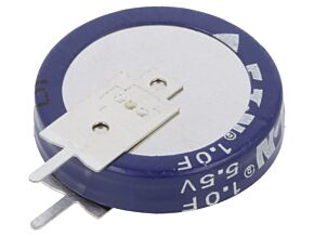 Kondensator elektrolityczny EATON ELECTRIC THT 1F 5,5V O19x5mm Raster:5mm