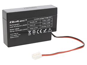 Akumulator kwasowo-ołowiowy QOLTEC 12V 0,8Ah AGM 95x24x60mm Akumulator kwasowo-ołowiowy QOLTEC 12V 0,8Ah AGM 95x24x60mm