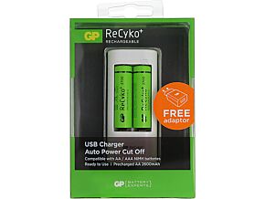 Ładowarka GP do akumulatorów Ni-MH AA, AAA + 2xR6 2600mAh