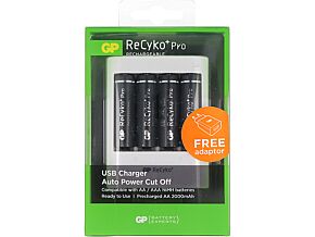 Ładowarka GP do akumulatorów Ni-MH AA, AAA + 4xR6 2100mAh