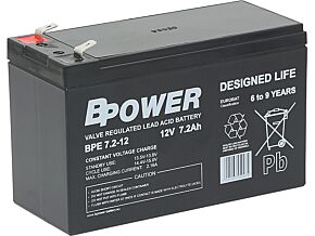 Akumulator kwasowo-ołowiowy BPOWER 12V 7,2Ah AGM 151x65x99mm