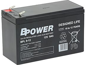 Akumulator kwasowo-ołowiowy BPOWER 12V 9Ah AGM 151x65x99mm Akumulator kwasowo-ołowiowy BPOWER 12V 9Ah AGM 151x65x99mm