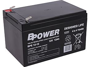 Akumulator kwasowo-ołowiowy BPOWER 12V 12Ah AGM 151x98x101mm Akumulator kwasowo-ołowiowy BPOWER 12V 12Ah AGM 151x98x101mm