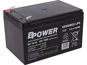 Akumulator kwasowo-ołowiowy BPOWER 12V 15Ah AGM 151x98x101mm Akumulator kwasowo-ołowiowy BPOWER 12V 15Ah AGM 151x98x101mm