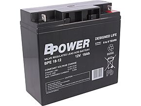 Akumulator kwasowo-ołowiowy BPOWER 12V 18Ah AGM 181x77x167mm Akumulator kwasowo-ołowiowy BPOWER 12V 18Ah AGM 181x77x167mm