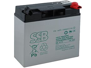 Akumulator kwasowo-ołowiowy SSB 12V 18Ah żywotność 10-12 lat