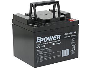 Akumulator kwasowo-ołowiowy BPOWER 12V 45Ah AGM 197x165x170mm Akumulator kwasowo-ołowiowy BPOWER 12V 45Ah AGM 197x165x170mm