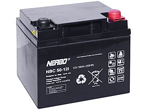 Akumulator kwasowo-ołowiowy NERBO 12V 50Ah żywotność do 1800 cykli Akumulator kwasowo-ołowiowy NERBO 12V 50Ah żywotność do 1800 cykli