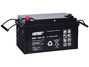 Akumulator kwasowo-ołowiowy NERBO 12V 120Ah żywotność do 1800 cykli Akumulator kwasowo-ołowiowy NERBO 12V 120Ah żywotność do 1800 cykli