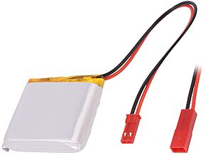 Akumulator Li-Po 3,7V 1580mAh z przewodami 10x37x40mm