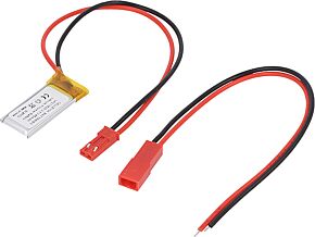 Akumulator Li-Po 3,7V 65mAh z przewodami 2,1x15x28mm