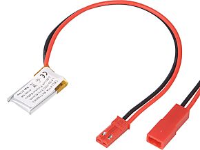 Akumulator Li-Po 3,7V 50mAh z przewodami 3x10x20mm Akumulator Li-Po 3,7V 50mAh z przewodami 3x10x20mm