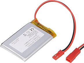 Akumulator Li-Po 3,7V 1100mAh z przewodami 5,5x38,5x55,5mm