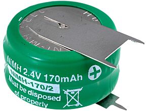 Akumulator 2,4V Ni-MH 170mAh z wyprowadzeniami 3pin