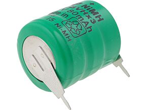 Akumulator Ni-MH 3,6V 80mAh Wypr 2pin fi16x18mm Temp -20÷65°C