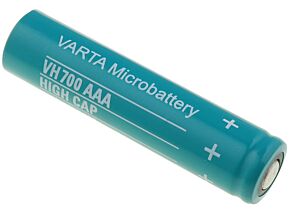 Akumulator Ni-MH AAA, R3 1,2V 700mAh VARTA O10,5x43,7mm Akumulator Ni-MH AAA, R3 1,2V 700mAh VARTA O10,5x43,7mm