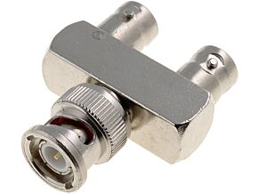 Trójnik wtyk BNC – 2x gniazdo BNC