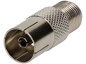 Przejście F gniazdo - gniazdo koncentryczne 9,5mm Przejście F gniazdo - gniazdo koncentryczne 9,5mm
