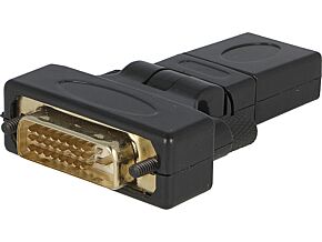 Przejście VCOM DVI-D (24+1) męski - HDMI żeński ruchome ±90°
