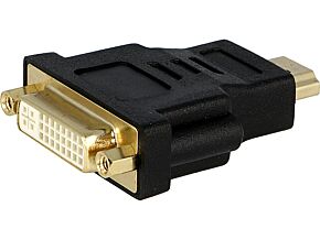 Przejście DVI-I (24+5) żeński - HDMI męski czarny