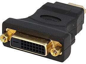 Przejście LOGILINK DVI-D (24+1) żeński - HDMI męski czarny
