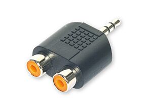 Przejście stereo 2x gniazdo Cinch – wtyk Jack 3,5mm Przejście stereo 2x gniazdo Cinch – wtyk Jack 3,5mm