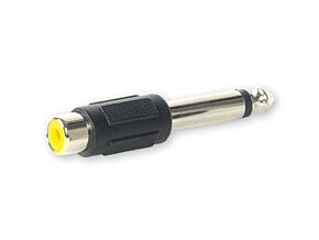 Przejście mono wtyk Jack 6,3mm – gniazdo Cinch Przejście mono wtyk Jack 6,3mm – gniazdo Cinch