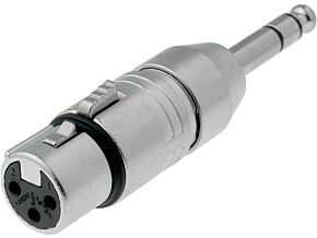 Adapter Jack 6,35mm wtyk XLR żeński stereo 3pin