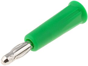 Wtyk bananowy 4mm 24A 60VDC zielony Śr.przew.maks:6mm