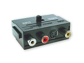 Przejście wtyk I/O Scart – 3 x gniazdo Cinch + SVHS Przejście wtyk I/O Scart – 3 x gniazdo Cinch + SVHS