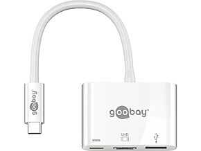 Konwerter USB-C HDMI USB 3.0 z zasilaniem Konwerter USB-C HDMI USB 3.0 z zasilaniem