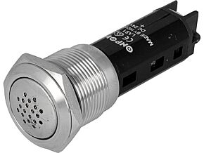 Sygnalizator dźwiękowy ONPOW na panel 1÷10mm IP50 24VDC