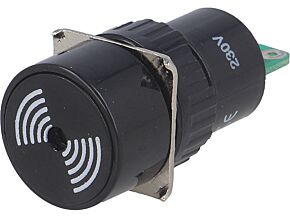 Sygnalizator dźwiękowy ONPOW na panel max6mm IP40 230VAC