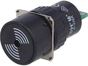 Sygnalizator dźwiękowy ONPOW na panel max6mm IP40 12VDC