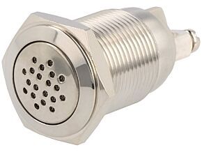 Sygnalizator dźwiękowy ONPOW na panel 1÷10mm IP50 12VDC