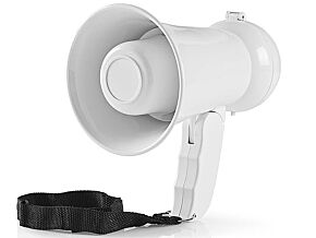 Megafon kibica 15W zasilany bateriami 6xAA Megafon kibica 15W zasilany bateriami 6xAA