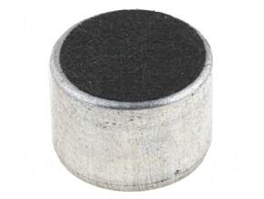 Mikrofon pojemnościowy O9,7x6,7mm 2,2kOhm 500uA 1,5÷10V Mikrofon pojemnościowy O9,7x6,7mm 2,2kOhm 500uA 1,5÷10V